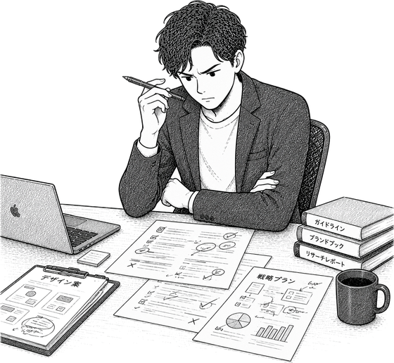 批評する担当のイラスト