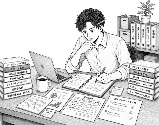 調べる担当のイラスト