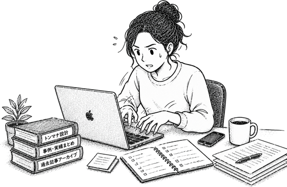 書く担当のイラスト